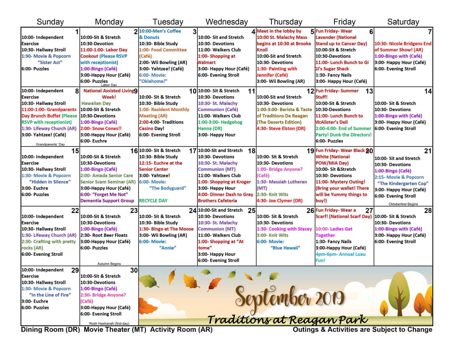 Sept Calendar