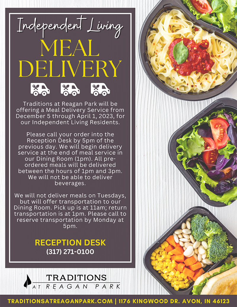 Independent Living Meal Delivery!