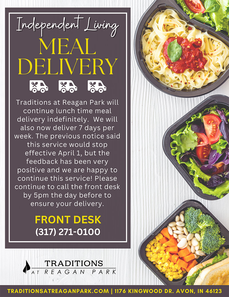 Independent Living Meal Delivery!